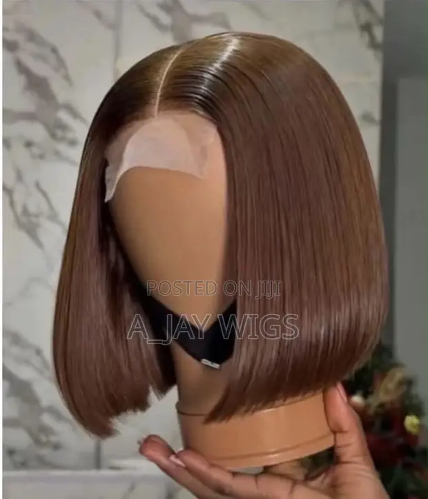 Bone Straight 4/4 Closure Wig - 8 Inches - 1