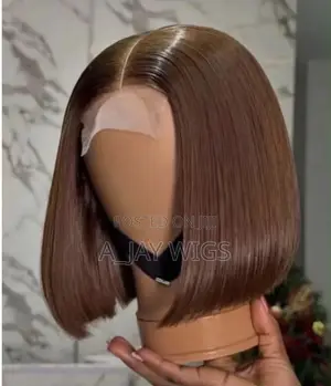 Bone Straight 4/4 Closure Wig - 8 Inches