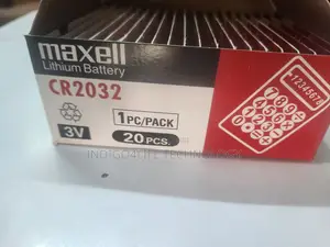 Maxell CR2032 Lithium Baturi don Motar Remote, Agogo, Ma'auni
