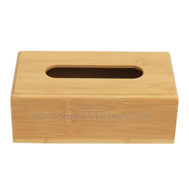 Bamboo Tissue Box - 1