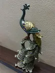 Peacock Figurine Statue - 30cm Height - 2