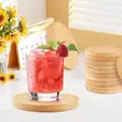 Coasters 6pcs na Bamboo Mai Gyara - 2