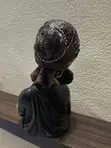 African Woman Carrying Baby Figurine - Home Decor Statue - 1