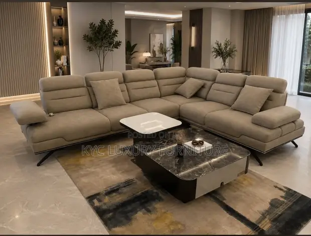 Luxury Contemporary L-Shaped Sofa - 1
