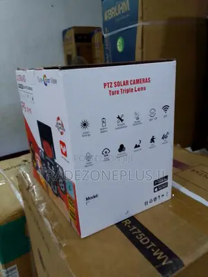 Kyamaran Hasken Rana Mai Ruwan Ruwa Guda Uku (Triple Lens PTZ Solar Camera) - Sabuwa
