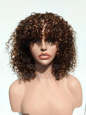 Pure Pixie Fringe Wig, 100% Gashin Mutum, Inci 12