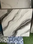 White Glossy Porcelain Floor Tiles (60x60 cm) - 1