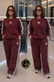 Unique Adidas Hoody Tracksuit Set for Women - 1