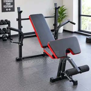 Multi-Function Weight Bench tare da Fixed Barbell Rack