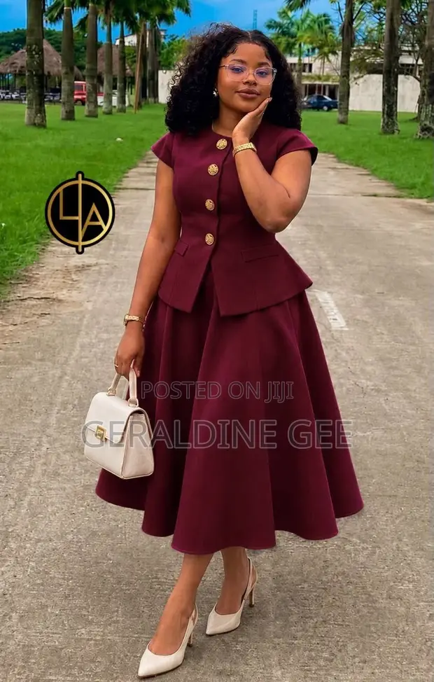 Queens Turkish Corporate Outfits - Classic Skirt & Top Set - 1