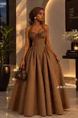 Brand New Women's Long Gown - Classic Brown - 2
