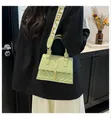Fashionable Ladies' Green Tassel Crossbody Bag - 2