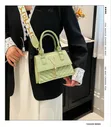 Fashionable Ladies' Green Tassel Crossbody Bag - 3