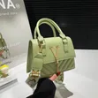 Fashionable Ladies' Green Tassel Crossbody Bag - 4