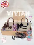 Box Bag with Mini Rechargeable Handfan - 1