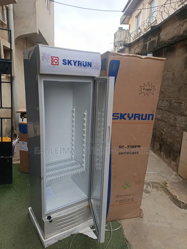 Skyrun SC-228FN Retail Shop Glass Showcase Fridge - Brand New - 1
