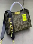 Fendi Multicolor Genuine Leather Handbag - 4
