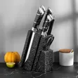 Quality Stainless Steel Kitchen Knife Set with Wooden Block - 3