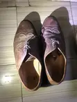Akube Men's Brown Leather & Canvas Casual Shoes - 4