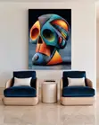Custom Glittering Canvas Art with Gutter Frame - 1