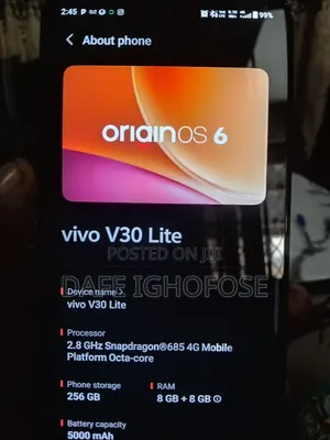 Vivo V30 Lite 256GB Blue
