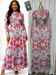 Bella Collection Elegant Pleated Maxi Dress - 1