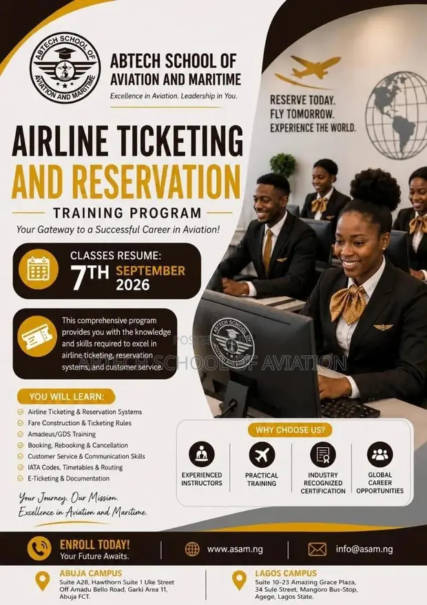 Advanced Diploma in Airline Ticketing and Reservation - 1