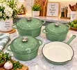 4-Piece Die Cast Iron Pot Set - 3