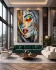 Rough Edge Canvas Art on Wood Frame (5ft x 7ft) - 3