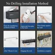Multifunctional Wall Mounted Kitchen Rack - 3