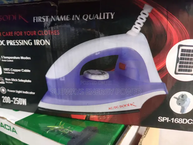 AC/DC Solar Pressing Iron - 250W - 1