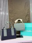 Chris Bella Multicolor Genuine Leather Handbag - 3