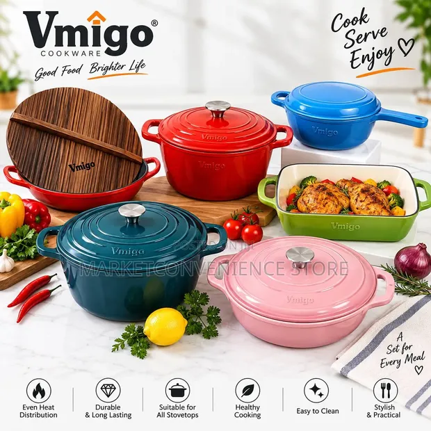Vmigo Cast Iron Pot - Big Sizes - 1