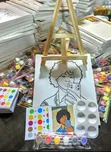 Canva Decorating Set with Easel Stand - 1