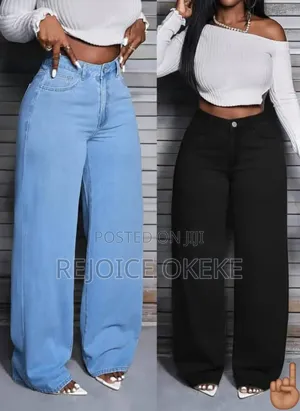 A&D Women's Blue Baggy Jeans