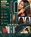 2-in-1 Hair Styling Comb Straightener - 2