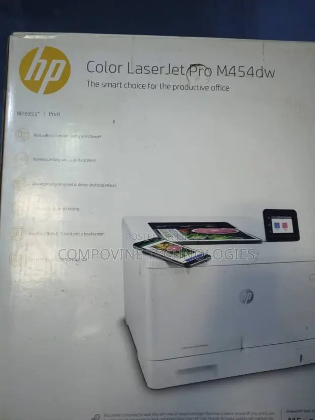HP Colour LaserJet Pro M454dw Printer - 1