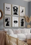 Crystal Glass Prints - Modern Fashion Gallery Wall - 1