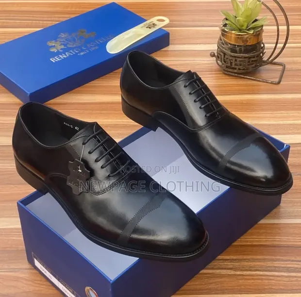 Premium Leather Lace-Up Shoes - Turkish Italian Men's Footwear - 1