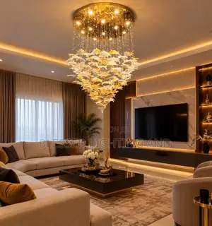 600mm Mai Girma Modern Glass Leaf Chandelier Haske