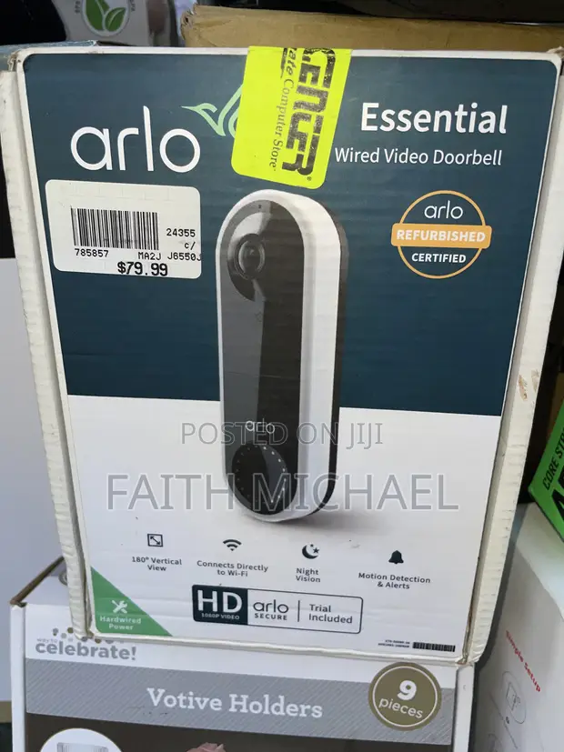 Arlo Essential Wired Video Doorbell - 1