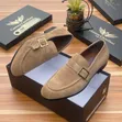 Turkish Italian Men's Suede Dress Shoes - 1