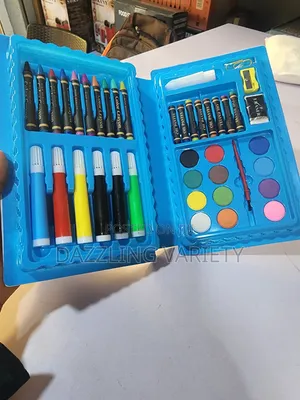 42-Piece Children's Art Set with Crayons, Markers & Watercolors
