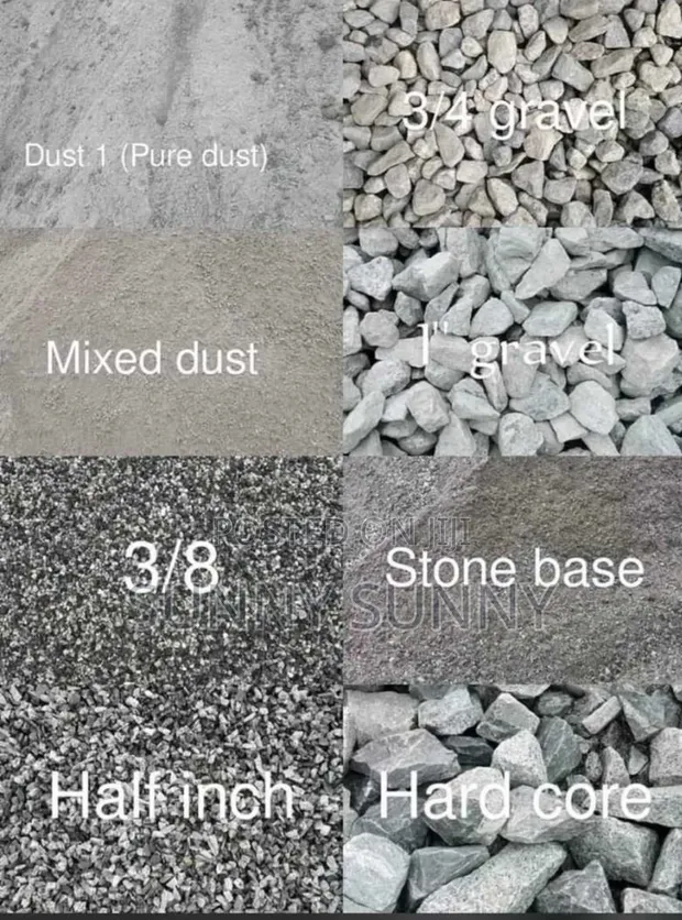 Chippings/Granite, Stone Dust, Stone Base, 3/8, Half Inch - 1