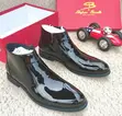 Stefano Barella Patent Leather Dress Boots - 1