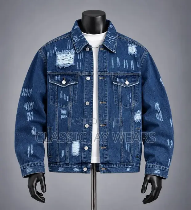 Rip Thick Quality Jeans Jacket - 1