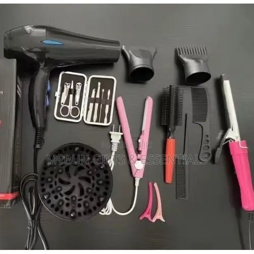 NOVA 12-in-1 Foldable Mini Hair Dryer/Straightener - 1