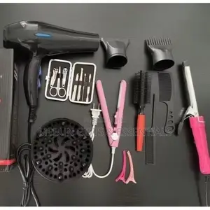 NOVA 12-in-1 Foldable Mini Hair Dryer/Straightener