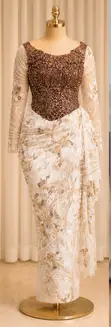 Original Beaded Lace Traditional Dress - XL - 1