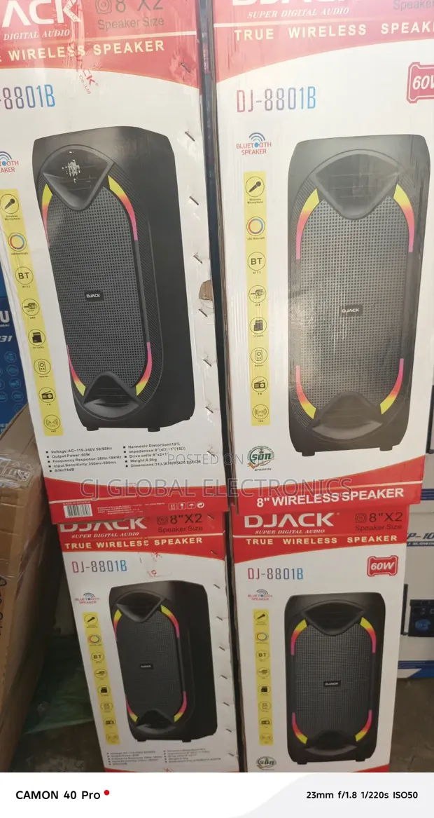 Brand New DJACK DJ-8801B True Wireless Bluetooth Speaker - 1